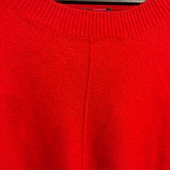 SOLD Red Vince Camuto Crewneck Oversize Tunic Pull Over 1X Sweater NWT - Picture 3 of 7